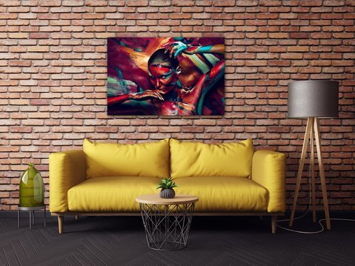 Kép Colorful woman - 60 x 40 cm