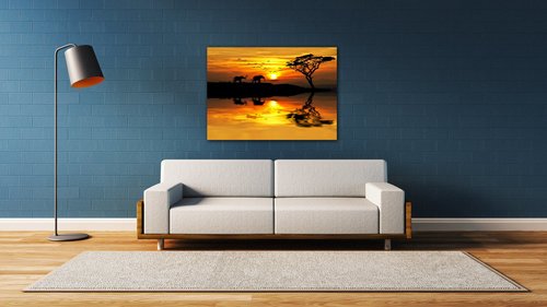 Kép Safari sunset - 70 x 50 cm