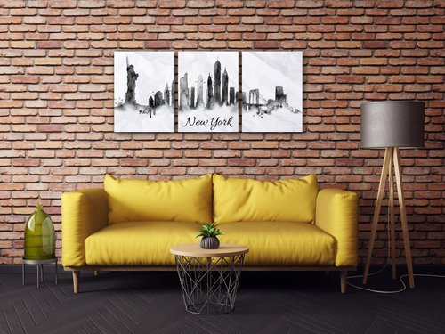 Kép New York panorama - 90 x 40 cm (3-részes)