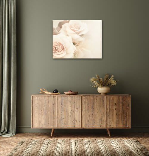 Kép White roses - 90 x 70 cm
