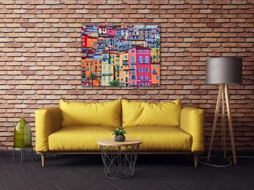 Kép Colorful houses - 90 x 70 cm