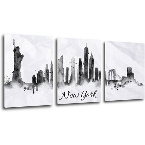 Kép New York panorama - 90 x 40 cm (3-részes)