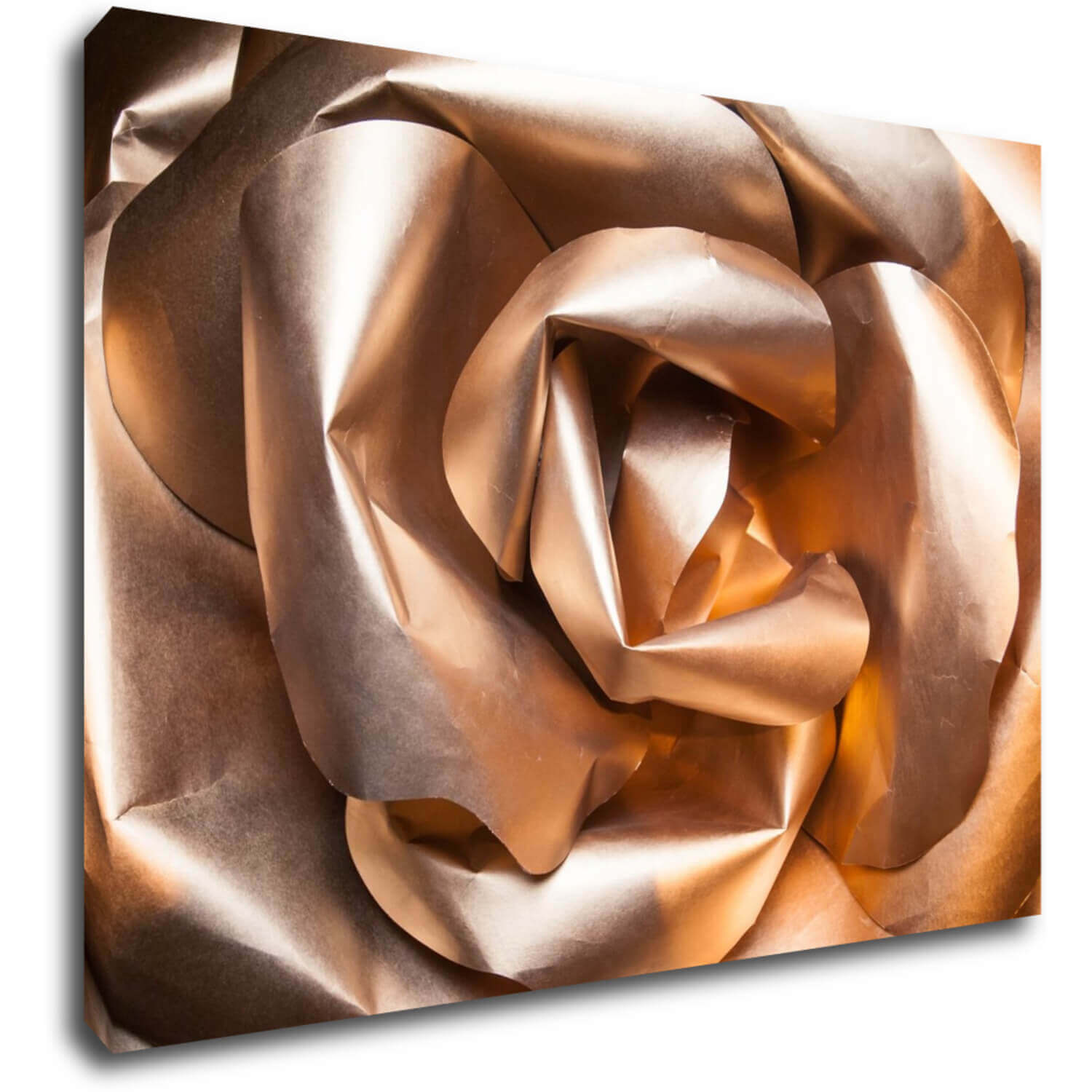 Kép Golden paper rose abstract - 70 x 50 cm
