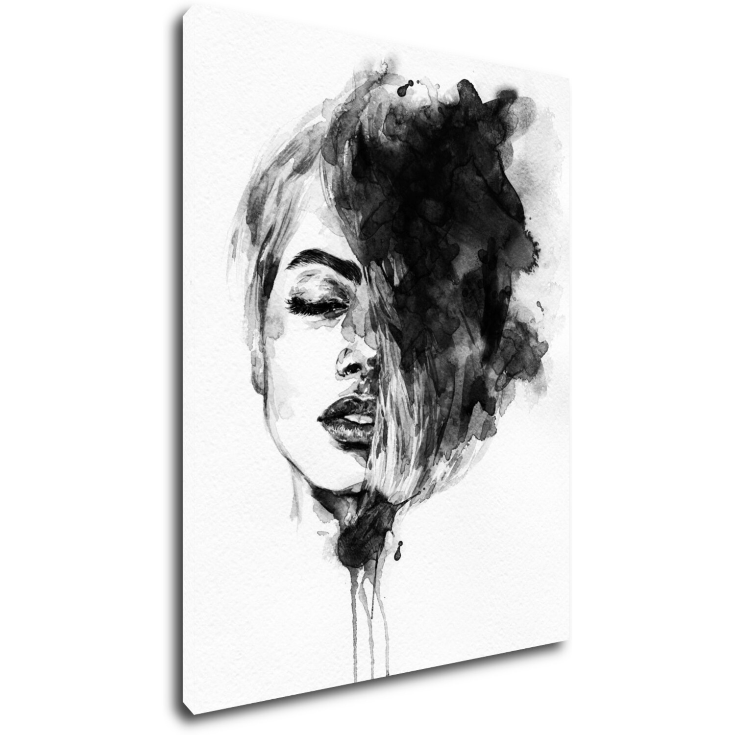 Kép Woman black and white ilustration - 70 x 90 cm