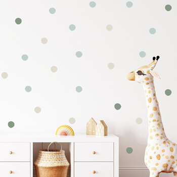 Matrica a gyerekszobába Green dots