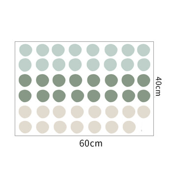 Matrica a gyerekszobába Green dots